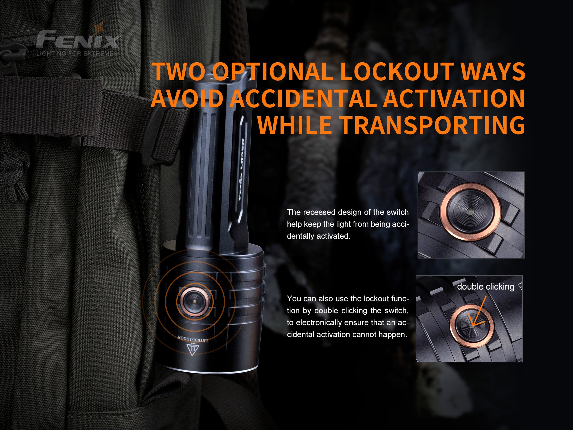 Fenix LR35R 10000 Lumens Rechargeable LED Flashlight - High Power Camping, Hiking, Emergency & Outdoor Adventure Light