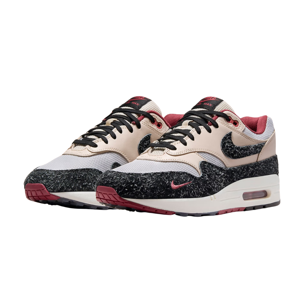 Nike Air Max 1 Keep Rippin Stop Slipping 2.0 Sneakers - Pearl White/Black/Vast Grey/Cedar - Running Shoes for Men & Women - Perfect for Gym, Workouts & Casual Wear