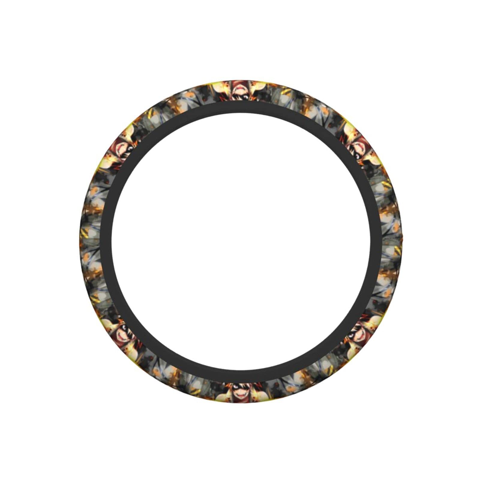 My Hero Academia Anime Steering Wheel Cover - Elastic, Durable & Non-Slip for Cars - Perfect Gift for Anime Fans & Drivers (Women & Men)