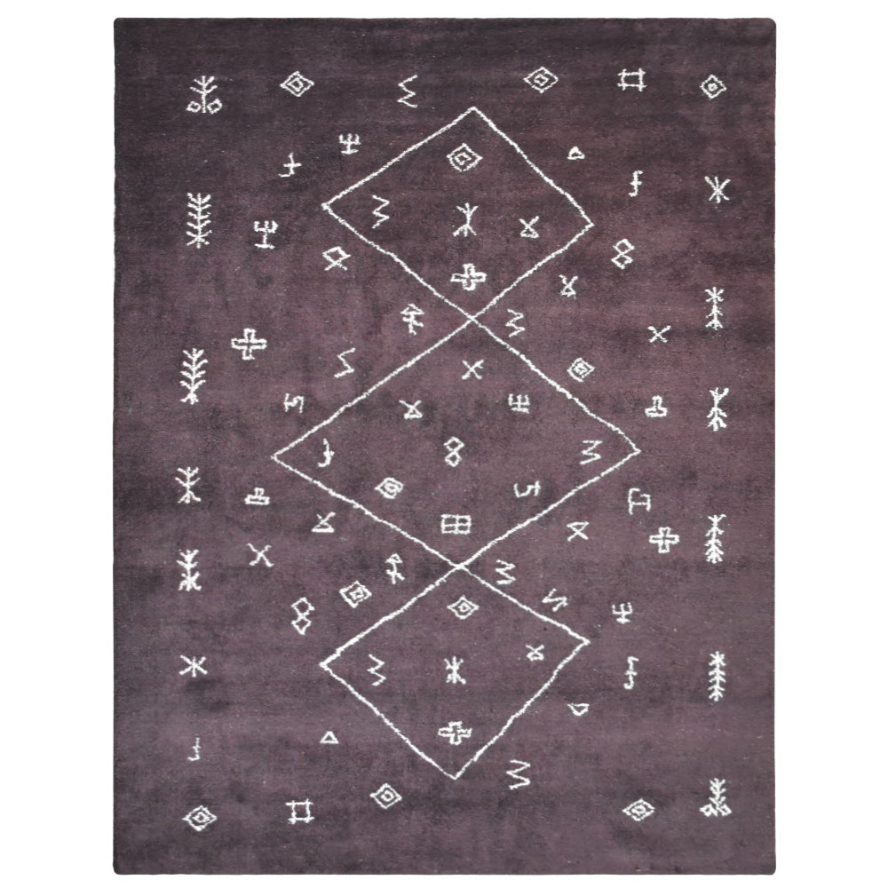 Hand-Knotted Bohemian Area Rug - Vintage Persian Style Wool Carpet for Living Room, Bedroom & Home Decor