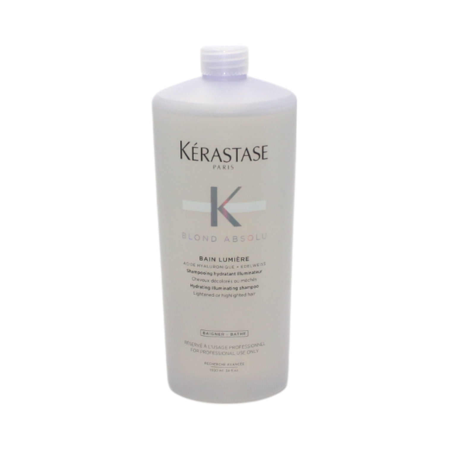 Kerastase Blond Absolu Bain Lumiere Hydrating & Illuminating Shampoo for Blonde Hair - 34 oz | Brightens & Moisturizes Color-Treated Hair | Perfect for Daily Use & Salon-Quality Results