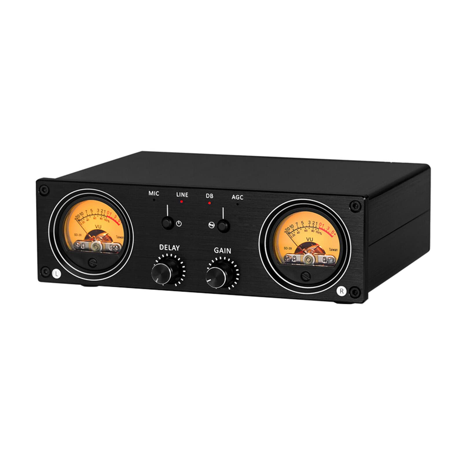 Professional VU Meter & Converter Box - Analog Sound Level Indicator for Amplifier/Preamp Switch Box - Perfect for Home Studio, DJ Setup & Audio Equipment Monitoring