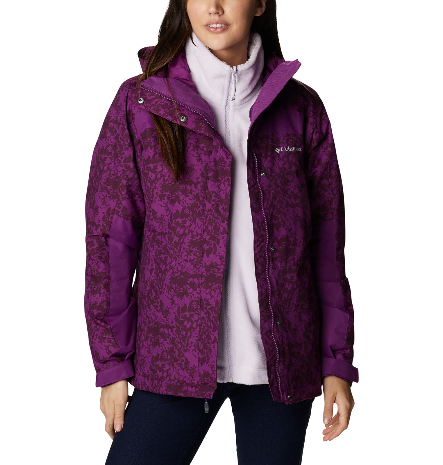 Columbia Women's Tunnel Falls™ Interchange Jacket - Waterproof & Breathable 3-in-1 Jacket for Hiking, Skiing & Outdoor Adventures