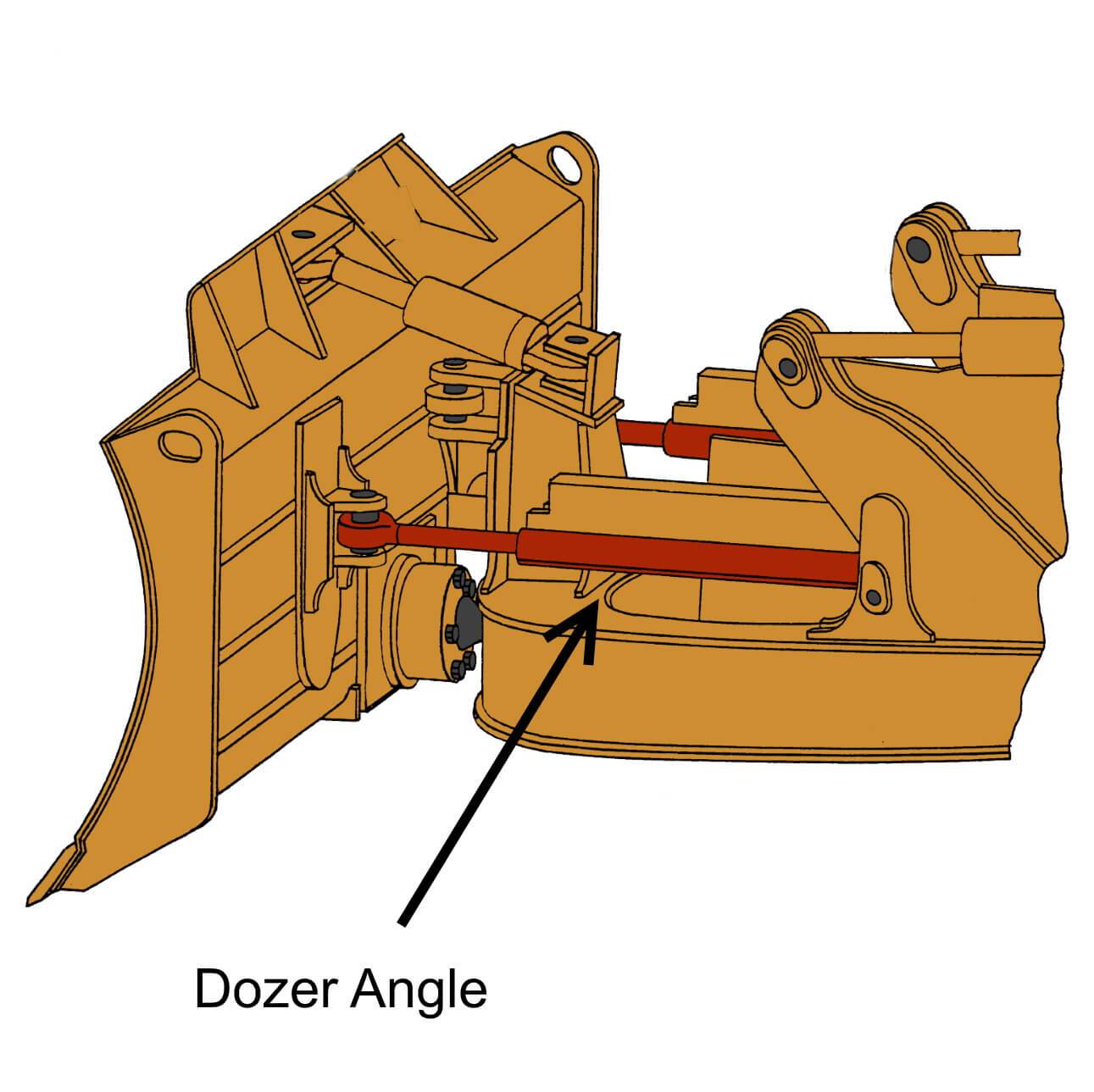 Case 1150B Dozer Angle Cylinder Seal Kit - Replacement Piston Seal (1-Piece) for Caterpillar Heavy Equipment - Perfect for Bulldozer Repairs & Maintenance