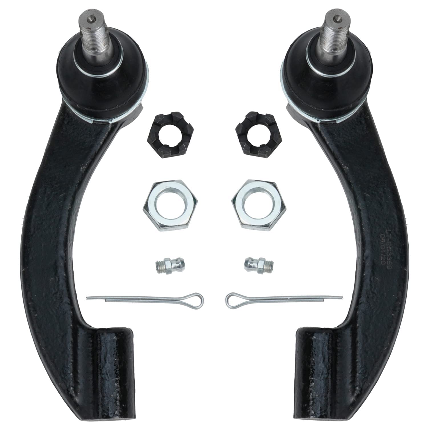 Detroit Axle - 10pc Front End Suspension Kit for Dodge Stratus, Plymouth Breeze, Chrysler Cirrus & Sebring - 4 Upper/Lower Control Arms, 4 Tie Rod Ends, 2 Boots - Replacement Parts for Smooth Ride & Handling - Perfect for City Driving & Highway Cruising