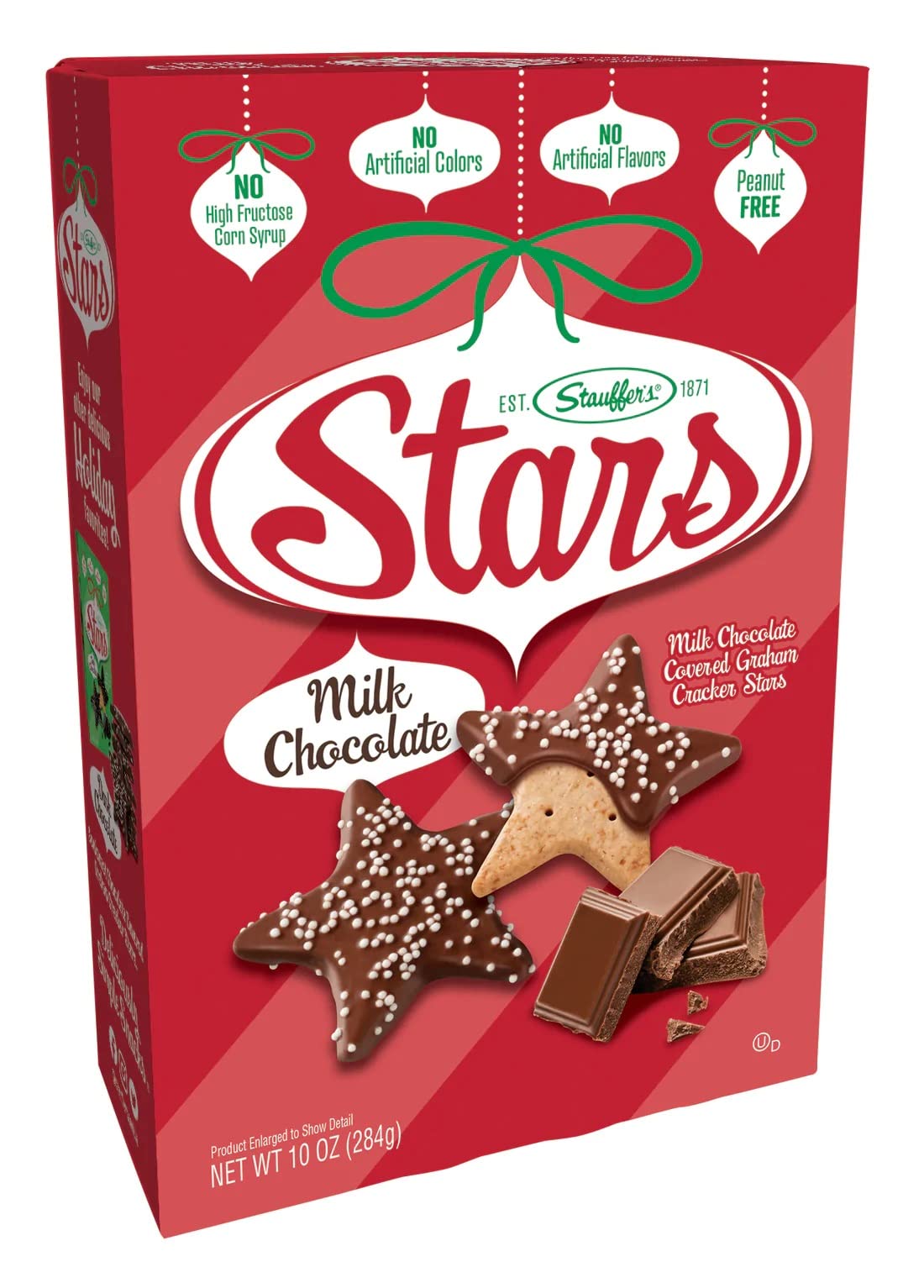Stauffers Milk Chocolate Stars 12 oz. Box (Pack of 3) - Premium Chocolate Candy for Baking, Gifts & Snacking