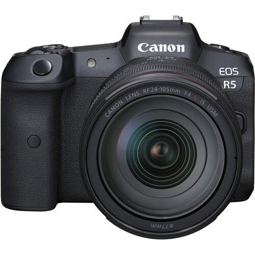 Canon EOS R5 Full Frame Mirrorless Camera with RF 24-105mm f/4L IS USM Lens Kit - Professional 8K Video & 45MP Photography for Travel, Wedding & Sports Shooting