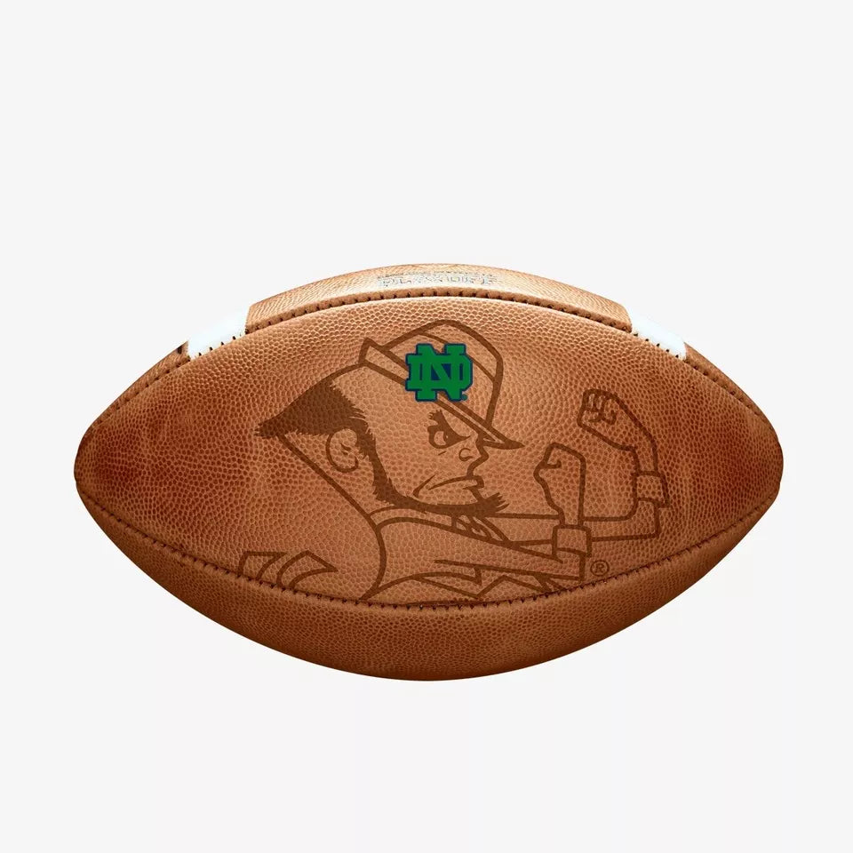 Authentic Wilson Notre Dame Game Model College Football - Official GST Playoff Football for Collectors & Fans | Perfect for Game Day, Tailgating & Memorabilia Displays
