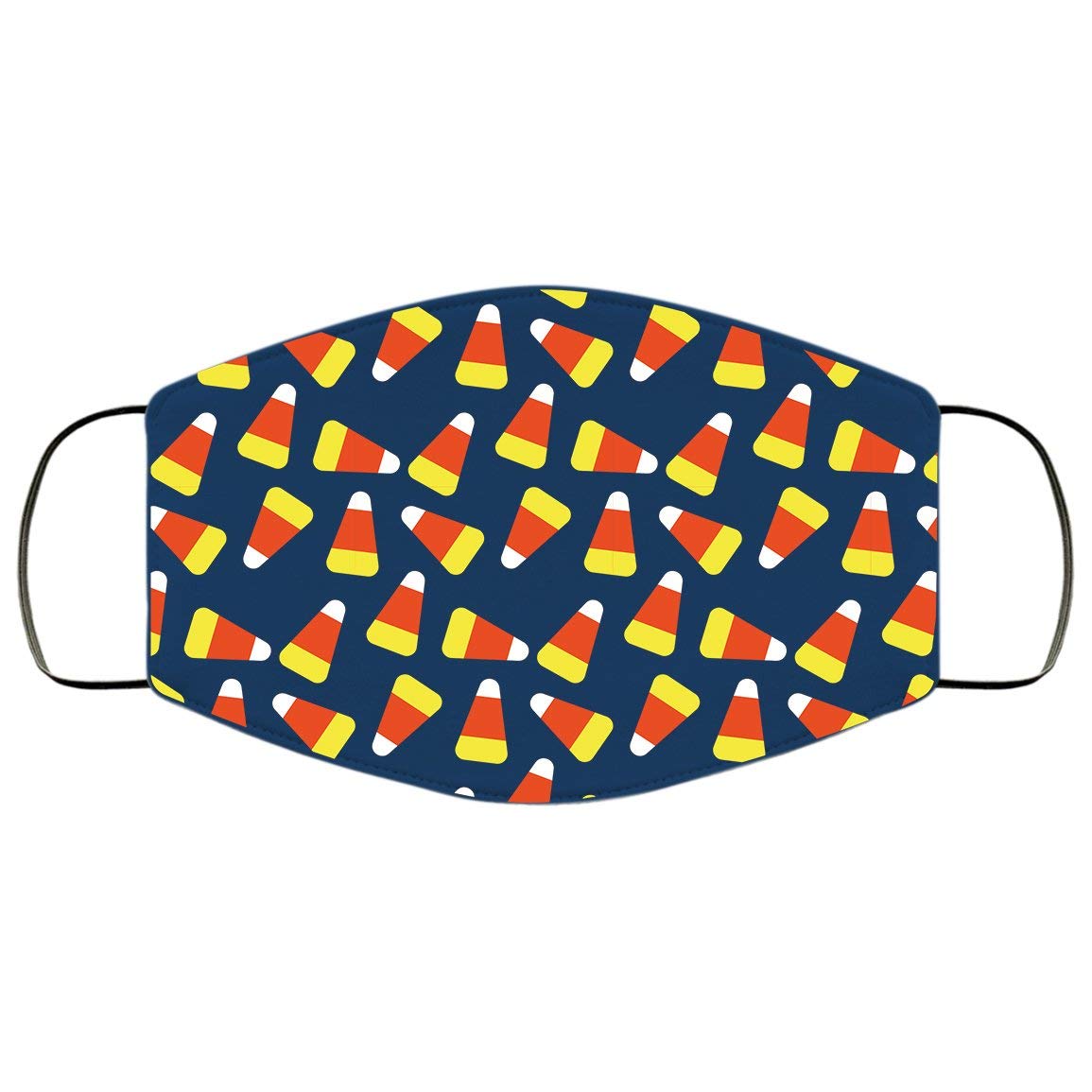 Cute Candy Corn Halloween Face Mask - Reusable & Comfortable for Trick or Treat, Costume Parties & Festive Celebrations