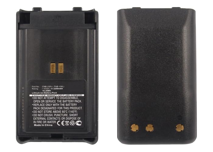 Synergy Digital 2-Way Radio Battery - High Capacity 2200mAh Li-ion 7.4V Replacement for YAESU VX351 & FNB-V95Li - Perfect for Outdoor Adventures, Emergency Communication, and Professional Use