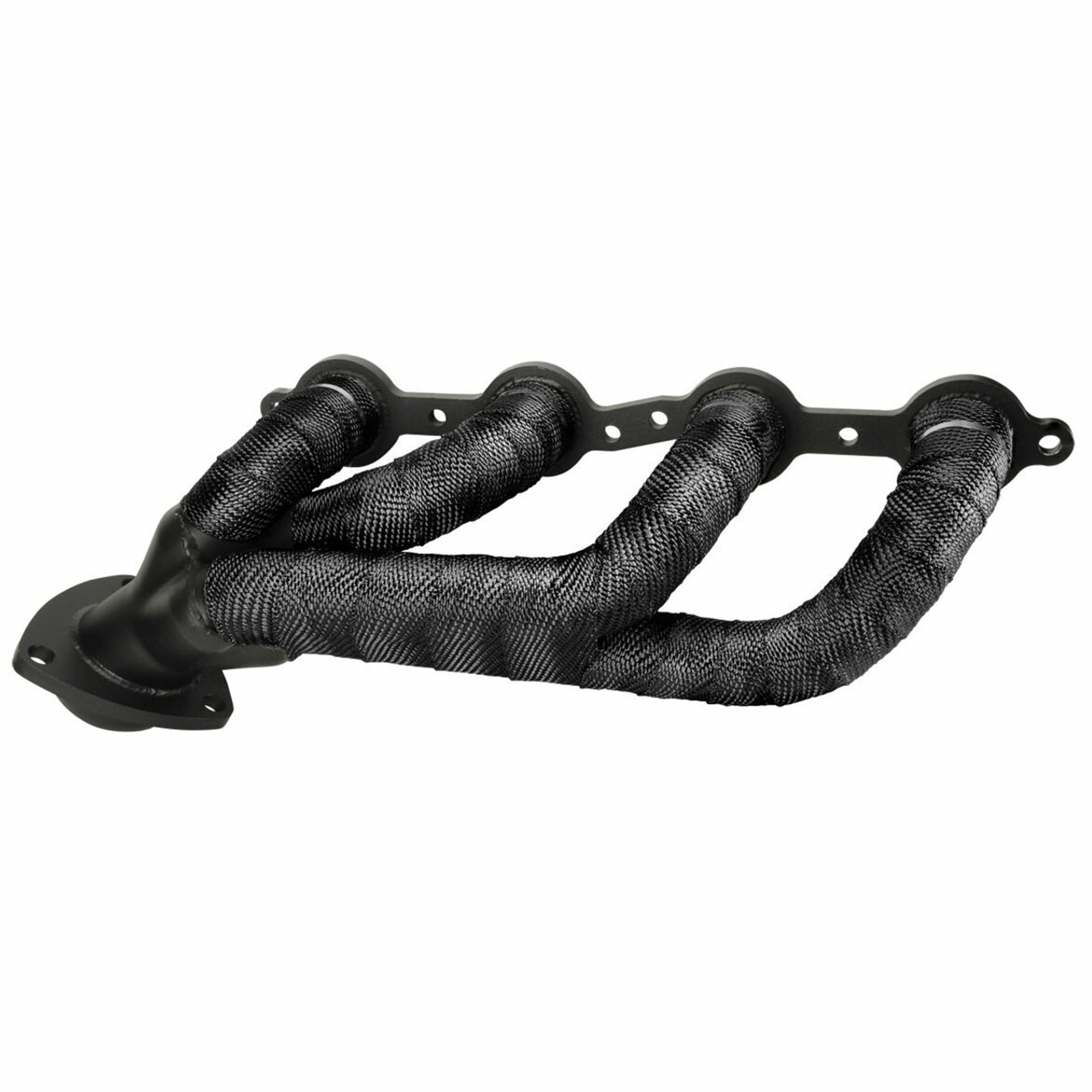 High-Temperature Black Titanium Exhaust Heat Wrap with Lava Rock Technology - 2