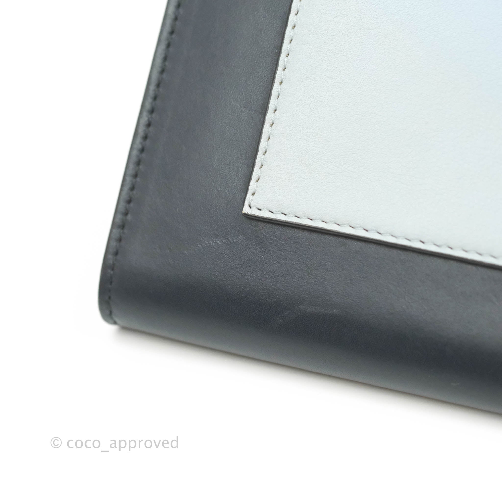 Celine Pocket Envelope Wallet on Chain Crossbody Bag - Blue, Green & Navy with Silver Hardware | Perfect for Evening Events, Date Nights & Travel Accessories