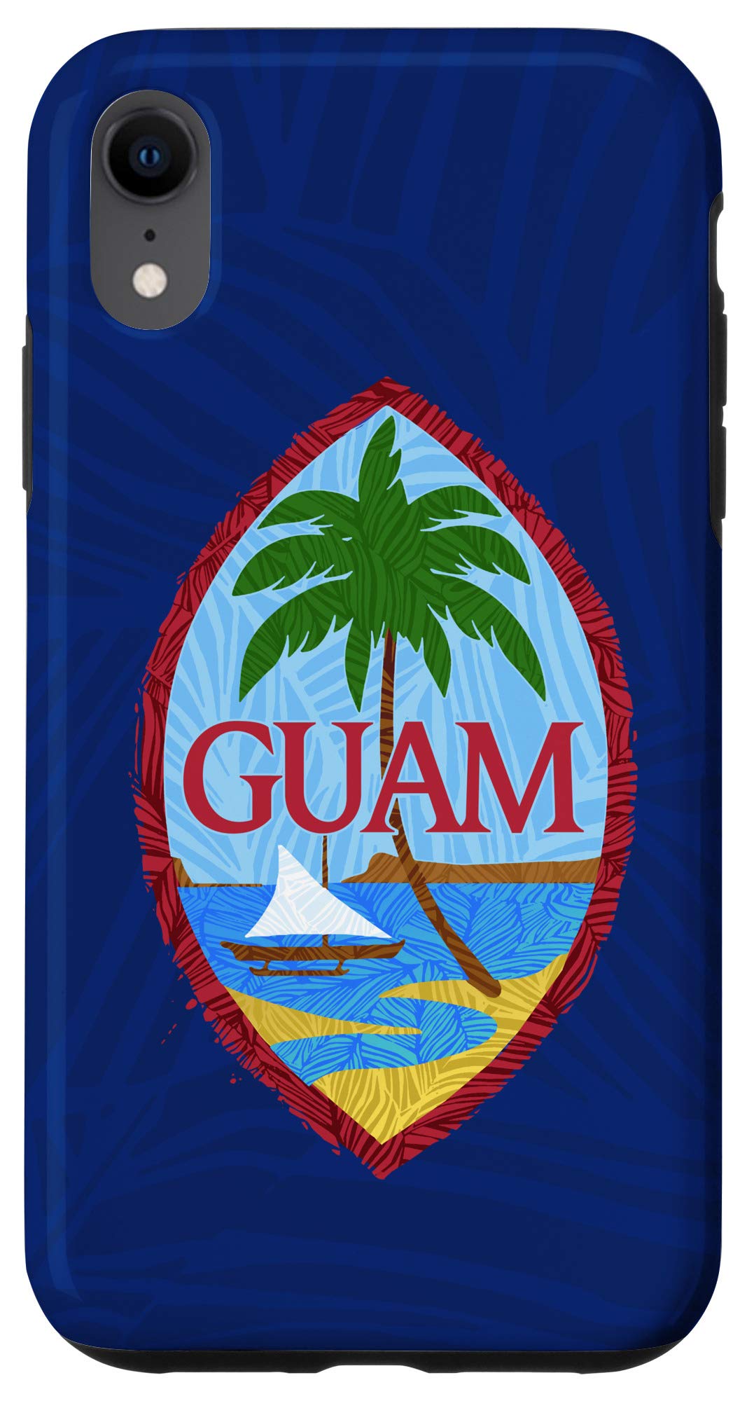 iPhone XR Guam Phone Case with Chamorro Seal - Durable Blue Protective Cover for iPhone XR | Perfect for Travel, Island Life & Cultural Pride