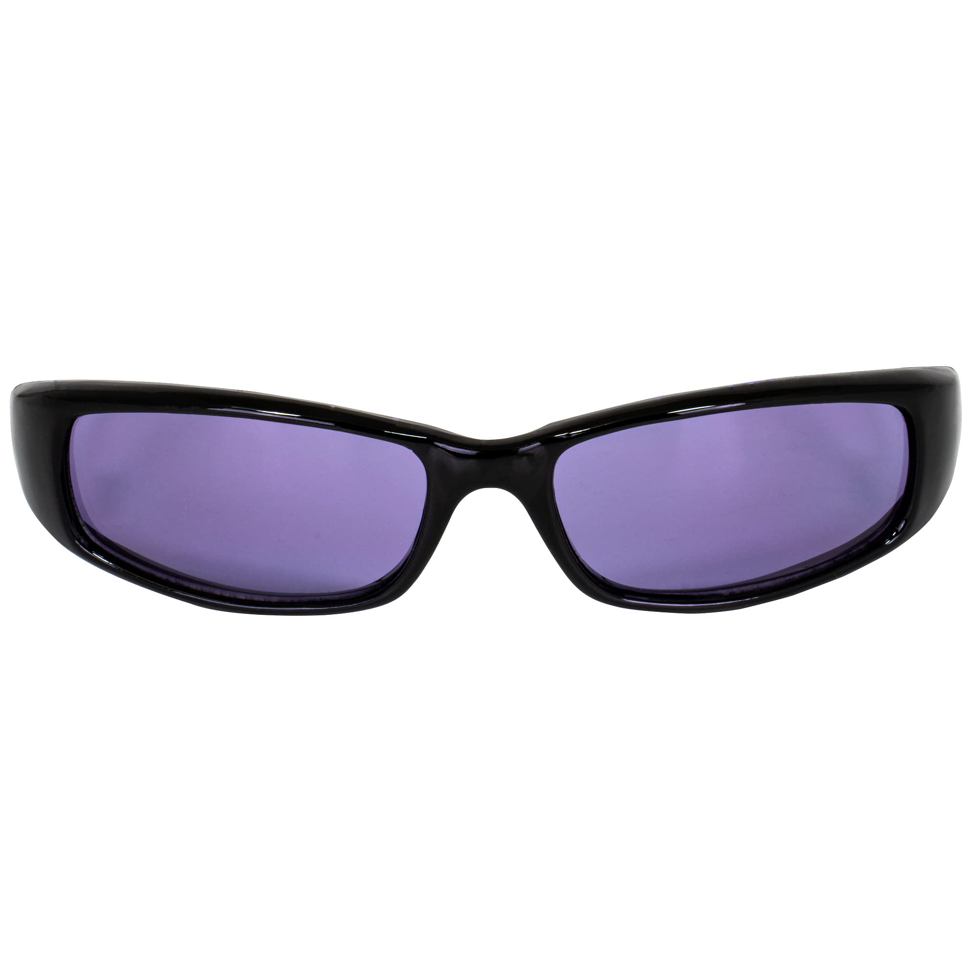 3 Pairs MF Eyewear Bad Attitude Motorcycle Glasses - Shatterproof Polycarbonate, UV400 Protection, Scratch-Resistant, Black Frame with Smoke Blue & Purple Lenses - Perfect for Motorcycle Riding, Cycling, and Outdoor Sports