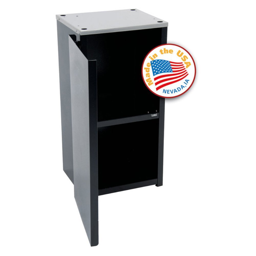 Premium Black Popcorn Stand for 4-Ounce Professional Popcorn Machines - Small Commercial Popcorn Holder for Movie Theaters, Carnivals & Home Theater Snack Stations (Model 3080720)