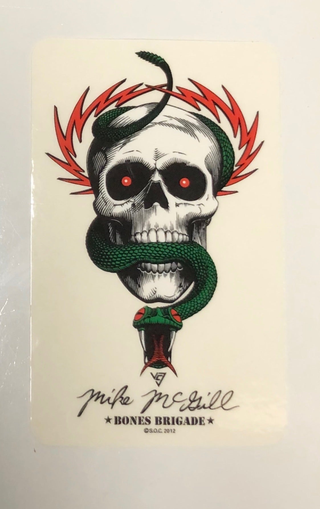 Powell Peralta Mike McGill Skateboard Sticker - Vintage Skate Decal for Boards, Laptops & DIY Projects - Perfect for Skateboarders & Street Art Enthusiasts