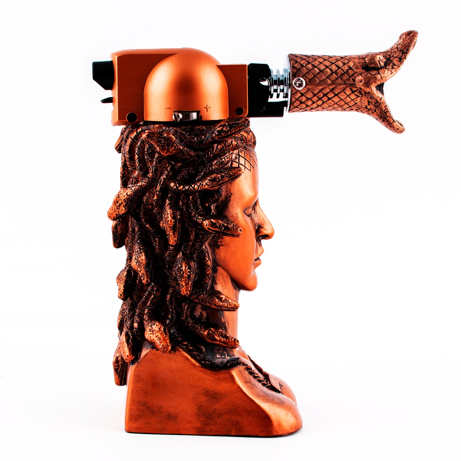 Bronze Medusa Culinary Torch - Professional Kitchen Torch for Creme Brulee, Desserts & Cooking | Butane Torch for Chefs & Home Bakers | Perfect for Caramelizing, Roasting & Sealing Food