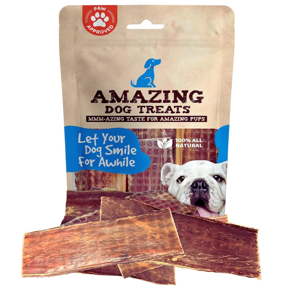 Premium Beef Esophagus Dog Treats - 6 Inch Natural Gullet Chews for Medium & Large Dogs (25-Pack) - High-Protein, Grain-Free, Long-Lasting Dental Chews for Aggressive Chewers - Perfect for Training, Teething & Dental Health