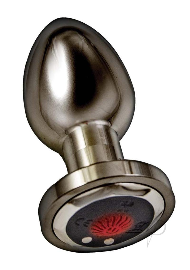 Rechargeable Remote Control Vibrating Metal Anal Plug for Men & Women - Black - Perfect for Couples Play & Solo Pleasure
