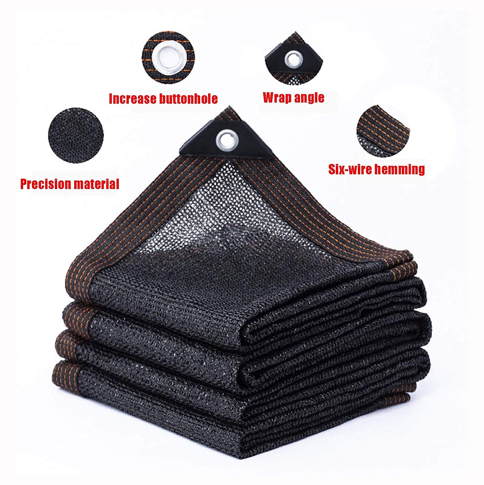 30x30ft Sunblock Shade Cloth with Grommets - UV Protection Plant Shade Net for Outdoor Garden, Greenhouse & Patio - Perfect for Gardening, Hunting, Camping & Outdoor Parties