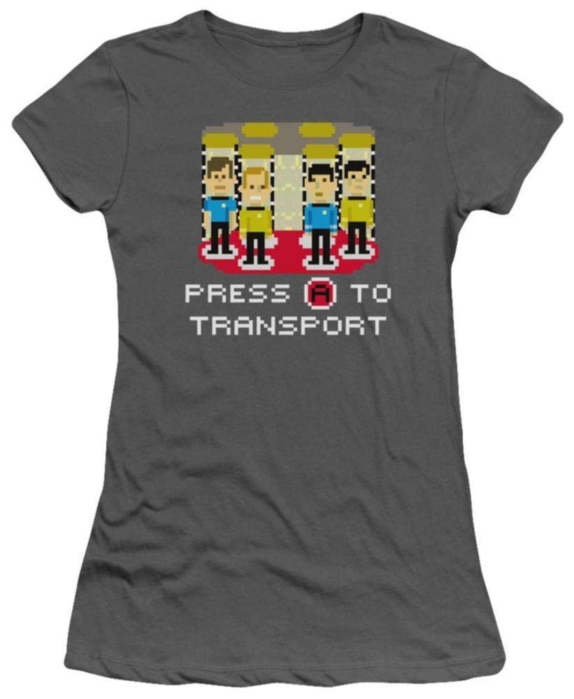 Star Trek Press A to Transport T-Shirt - Officially Licensed Sci-Fi Graphic Tee for Fans | Perfect for Cosplay, Conventions & Everyday Wear