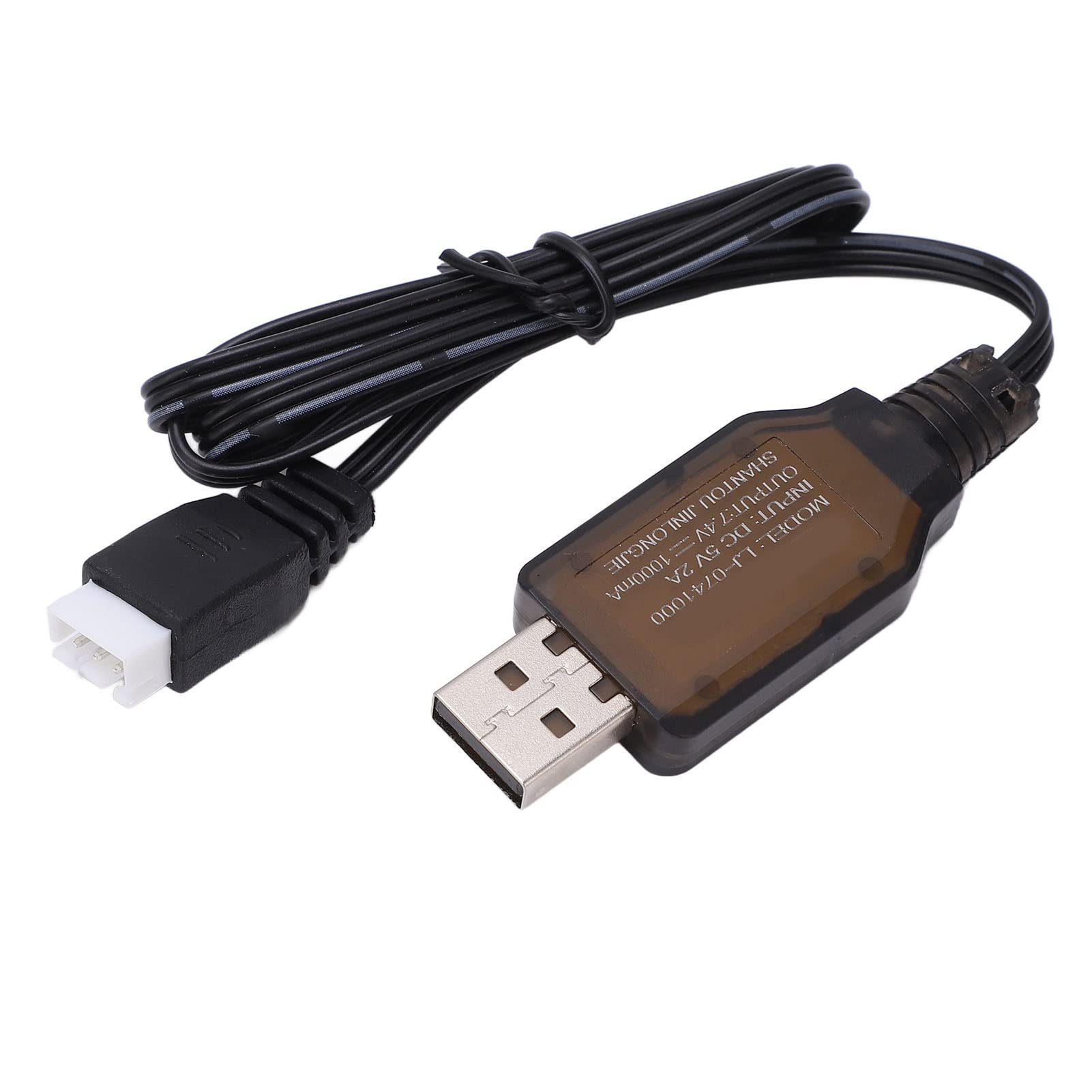 Alomejor 1/16 RC Car Lipo Battery Charger - 7.4V 1000mA USB Charging Cable for 1/16 Scale Remote Control Cars - Perfect for Indoor & Outdoor RC Vehicle Charging Needs