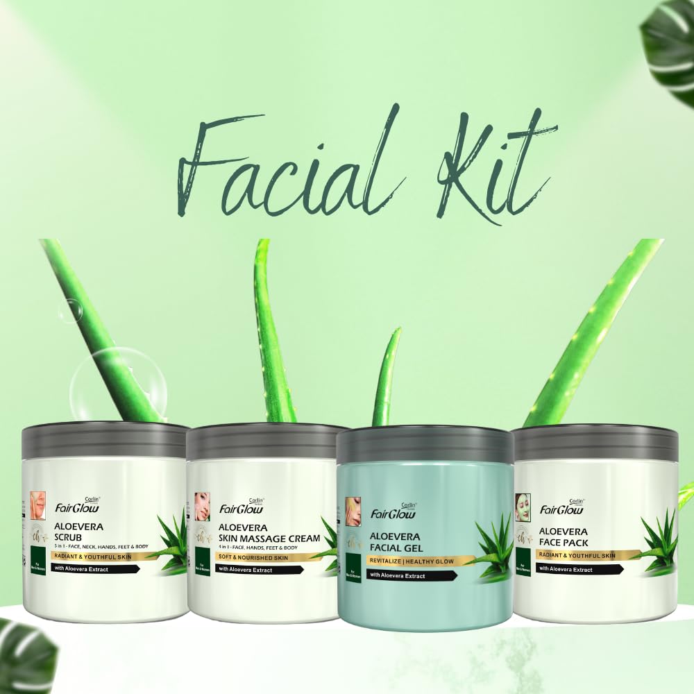 Corlin Fair Glow Aloe Vera Facial Gel 800g - Hydrating & Soothing Moisturizer for Dry, Sensitive Skin | Perfect for Daily Skincare Routine & Sunburn Relief