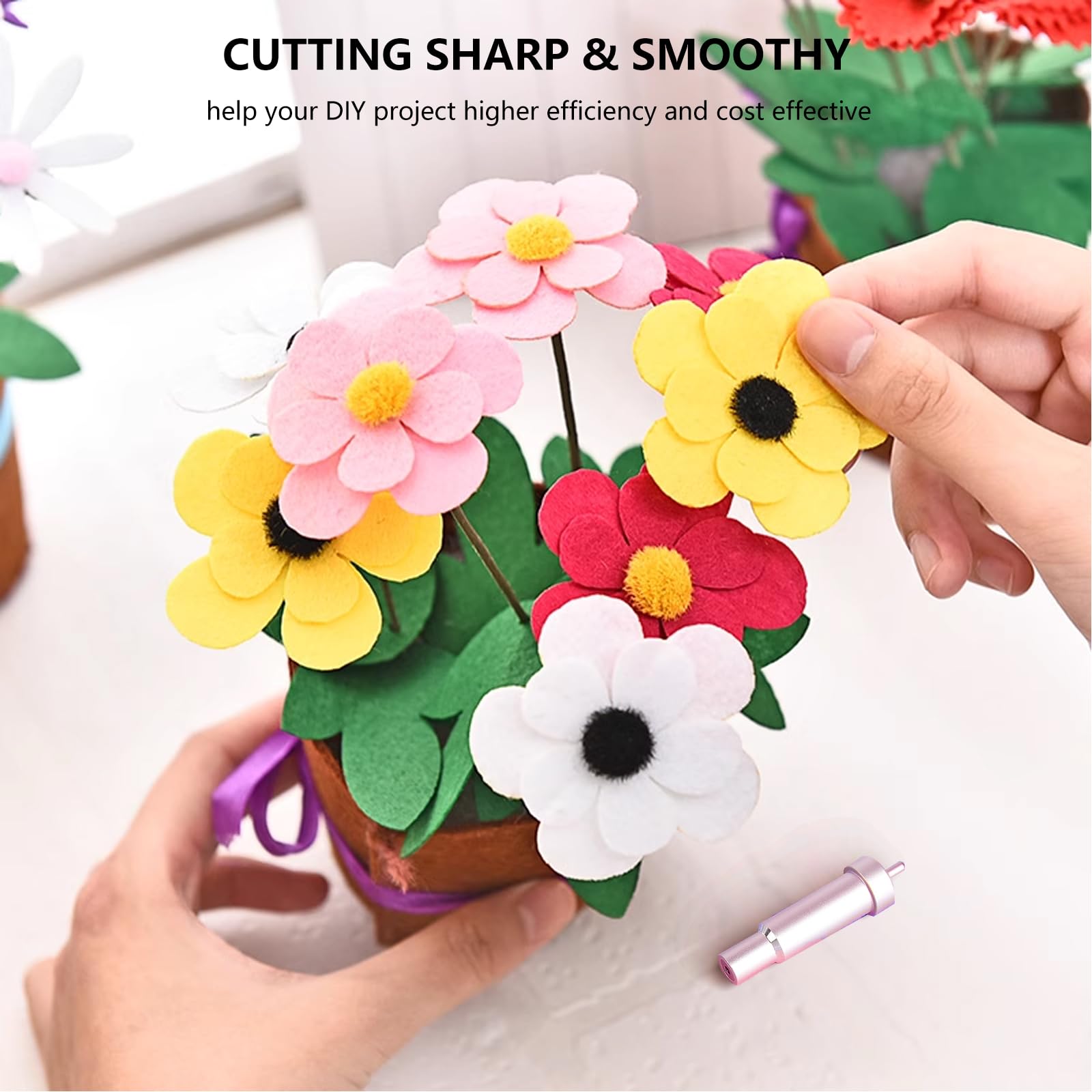 Premium Fine Point Blade Compatible with Cricut Maker 3/Maker/Explore 3/Explore Air 2/Air/One - Replacement Cutting Blade for Vinyl, Cardstock, Glitter, Faux Leather, Adhesive Foil & Vellum - Perfect for DIY Crafts, Scrapbooking & Home Decor Projects (Pink)