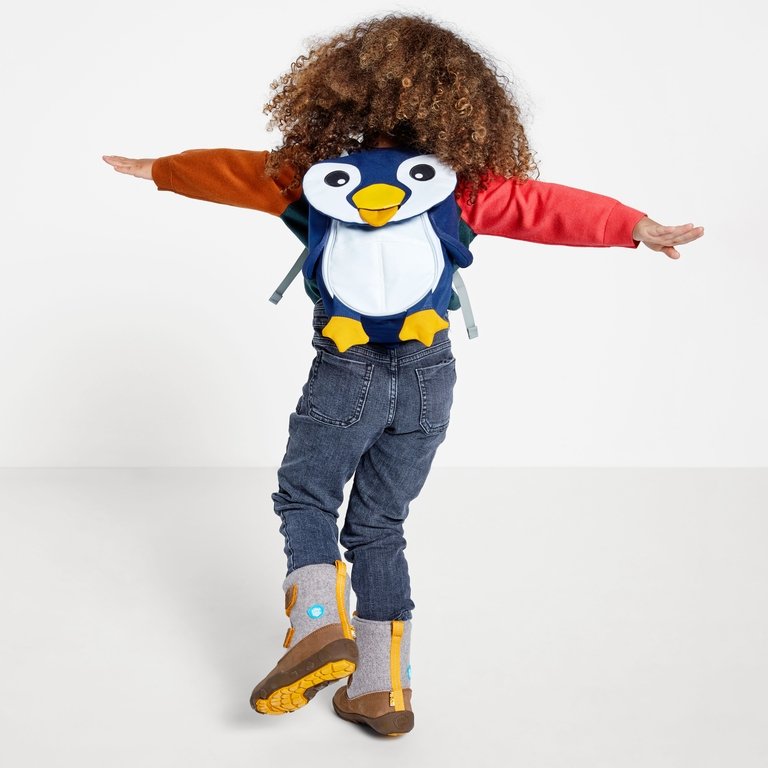 Affenzahn Small Pepe Penguin Backpack - Cute Animal-Themed Kids School Bag for Boys & Girls - Perfect for Preschool, Daycare & Travel Adventures
