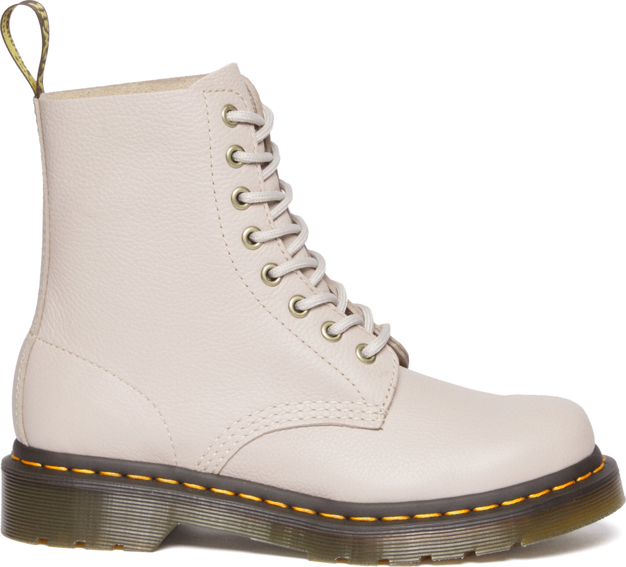 Dr. Martens 1460 Pascal Virginia 8-Eye Leather Boots for Women | Classic Black Ankle Boots with Air-Cushioned Sole | Perfect for Punk Fashion, Streetwear & Everyday Comfort