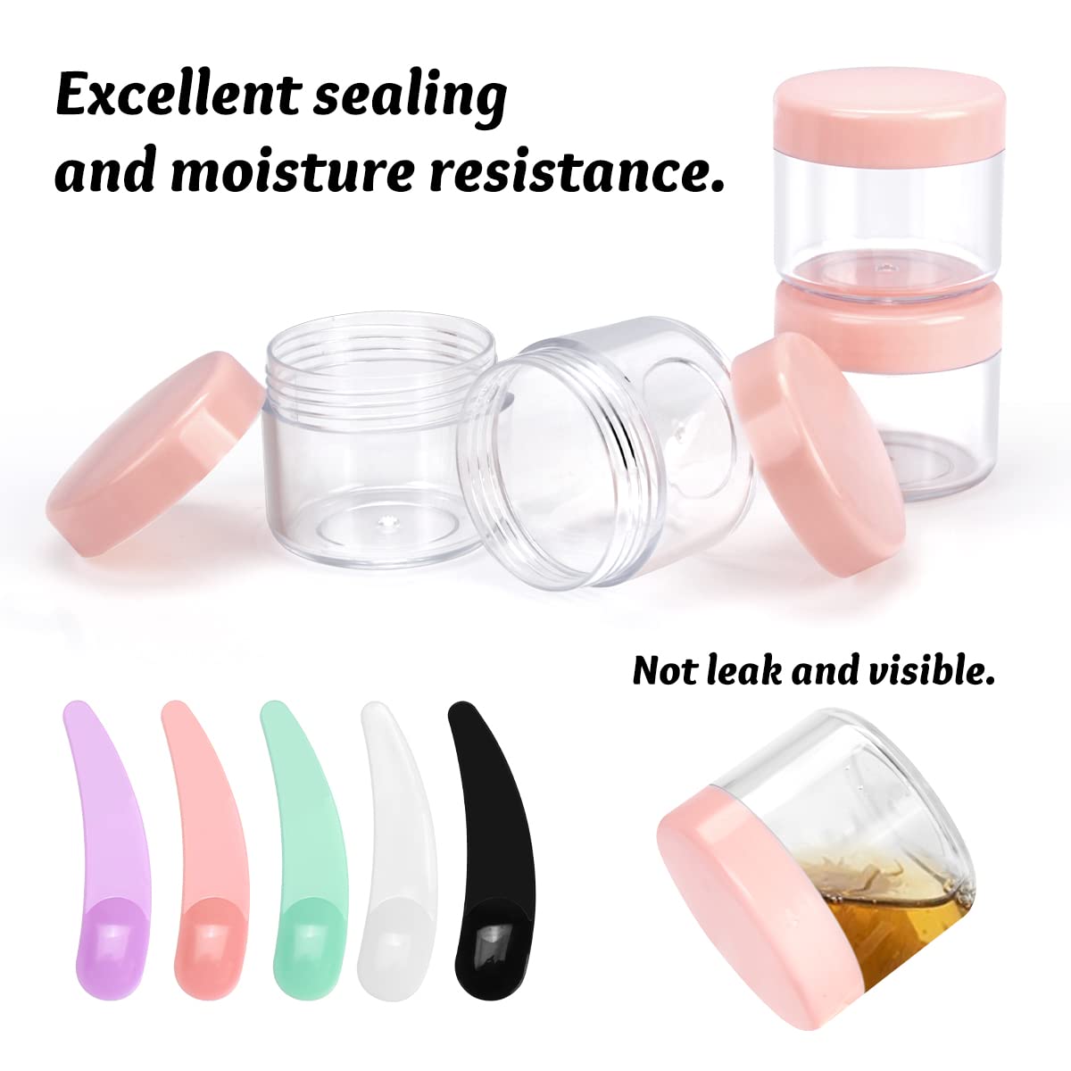 24-Piece BELICOO 20ml Travel Cosmetic Sample Jars with Lids - Multicolor Small Containers for Eyeshadow, Nail Powder, Lotion & Cream Storage - Perfect for Makeup Artists, DIY Beauty & Travel Organizers