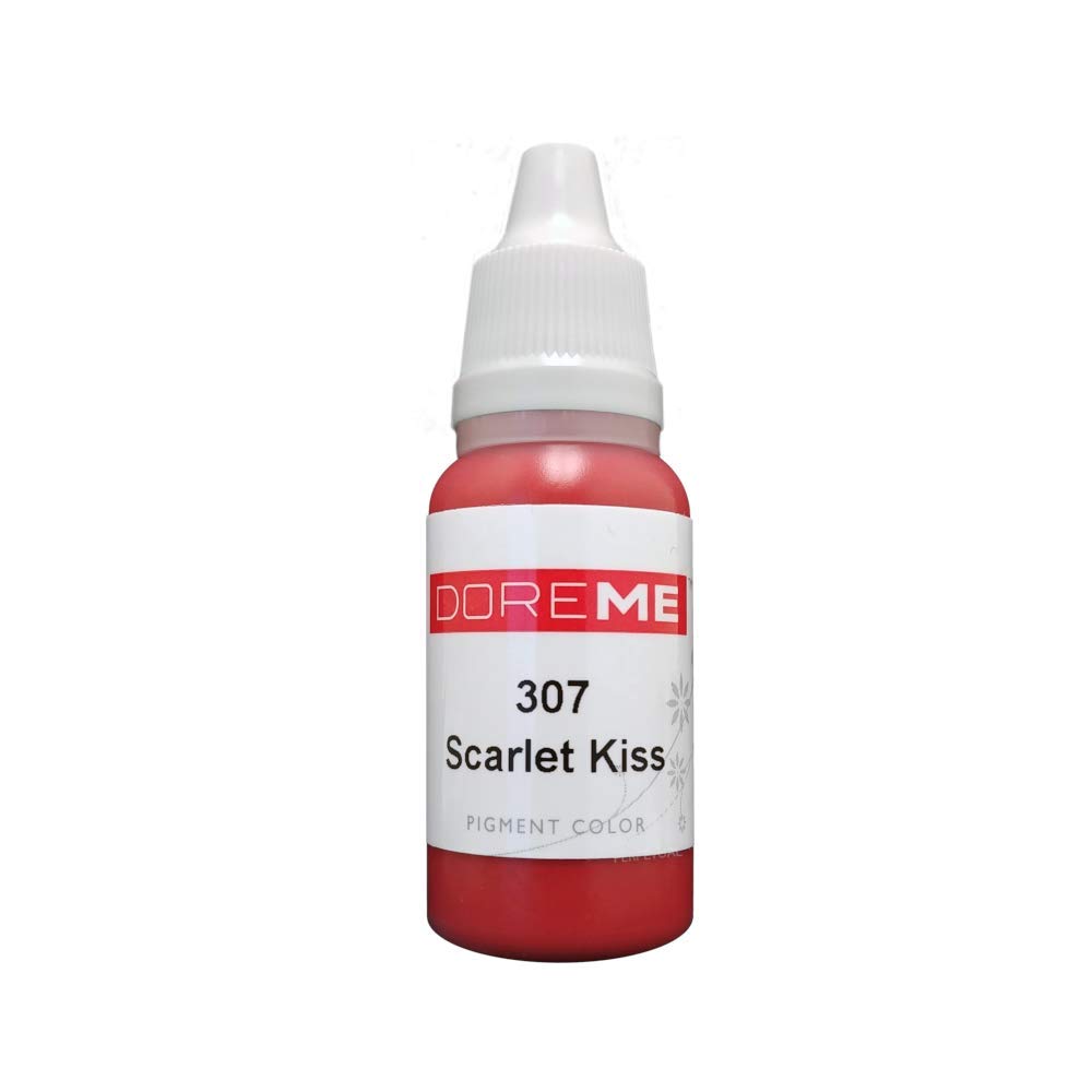 Permanent Lip Tattoo Ink - DOREME Scarlet KISS Cosmetic Pigment for Microblading & Micropigmentation | Long-Lasting Lip Color for Makeup Artists & Beauty Professionals