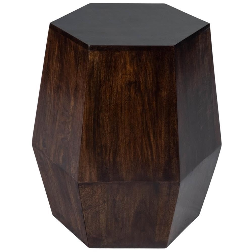 Modern Gold Wood Accent Table - Stylish Side Table for Living Room, Bedroom & Office - Perfect for Small Spaces & Home Decor