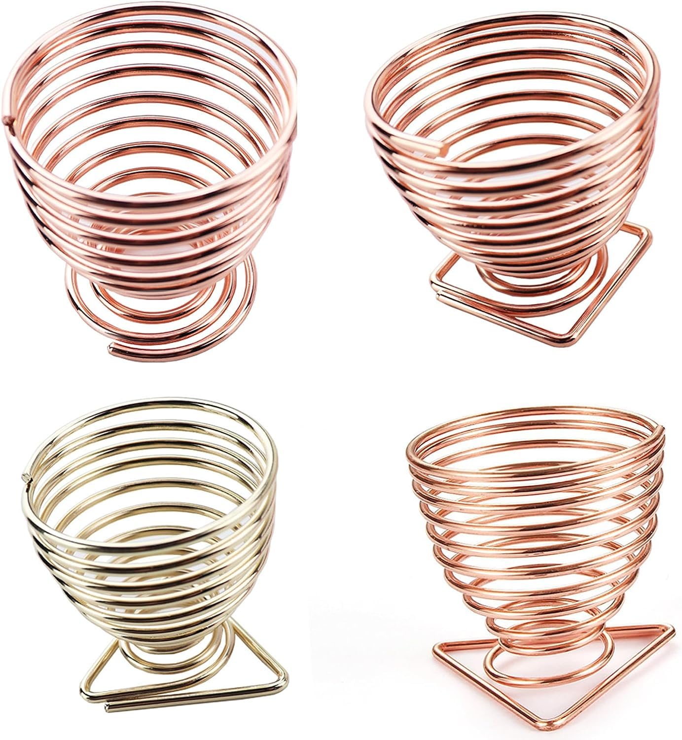 Cosluxe Makeup Sponge Holder (2 Pack Rose Gold) - Beauty Blender & Powder Puff Drying Stand | Hygienic Storage & Display Organizer for Makeup Tools | Perfect for Vanity, Bathroom & Travel Use