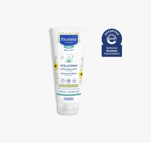Mustela Stelatopia Emollient Cream for Eczema-Prone Skin - 6.7 oz | Fragrance-Free Baby Moisturizer for Dry, Sensitive Skin | Soothes & Protects Delicate Skin Daily