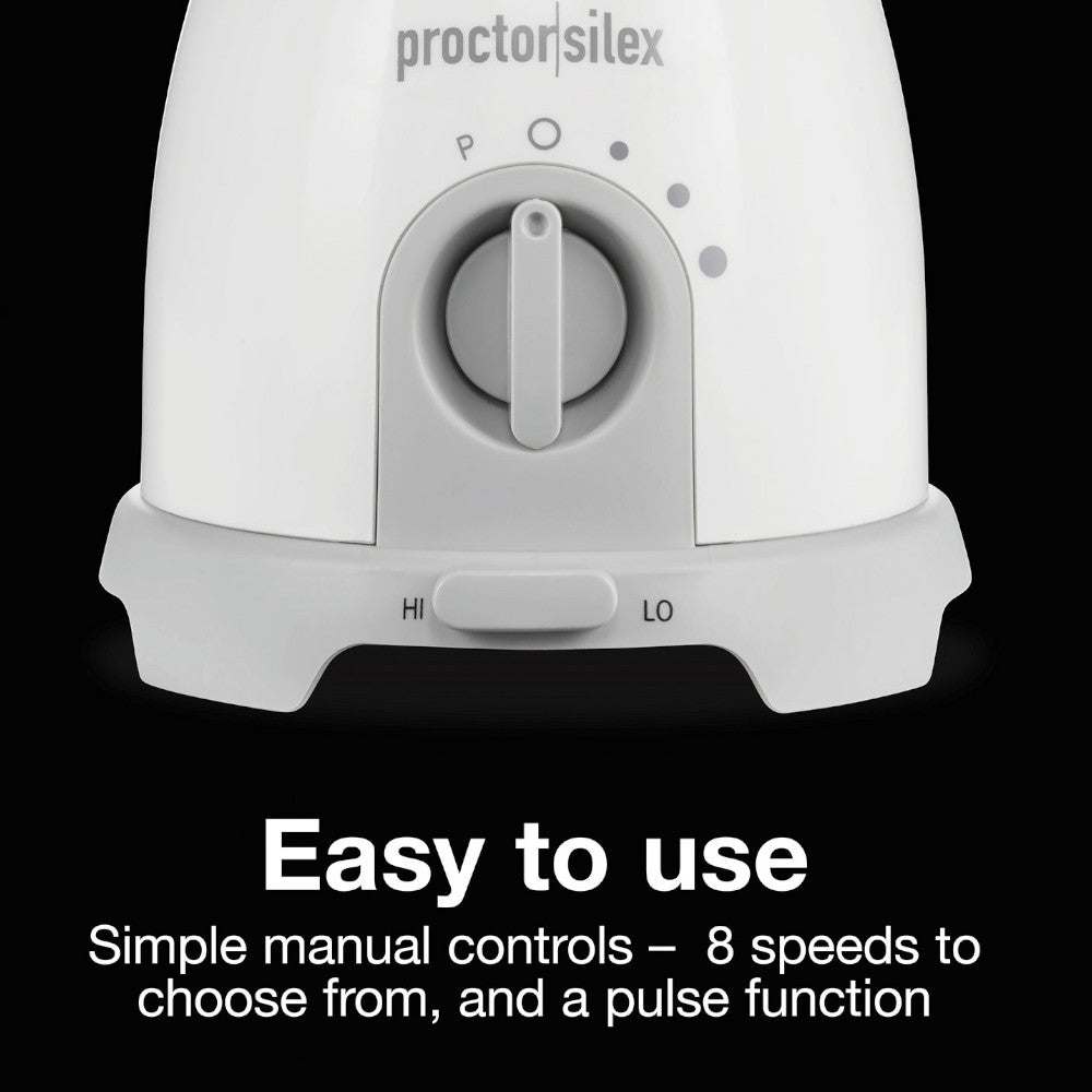 Proctor Silex 58130PS Easy Store Smoothie Blender - Powerful 700W Motor, BPA-Free Jug, Perfect for Making Healthy Smoothies, Shakes & Frozen Drinks at Home or Office