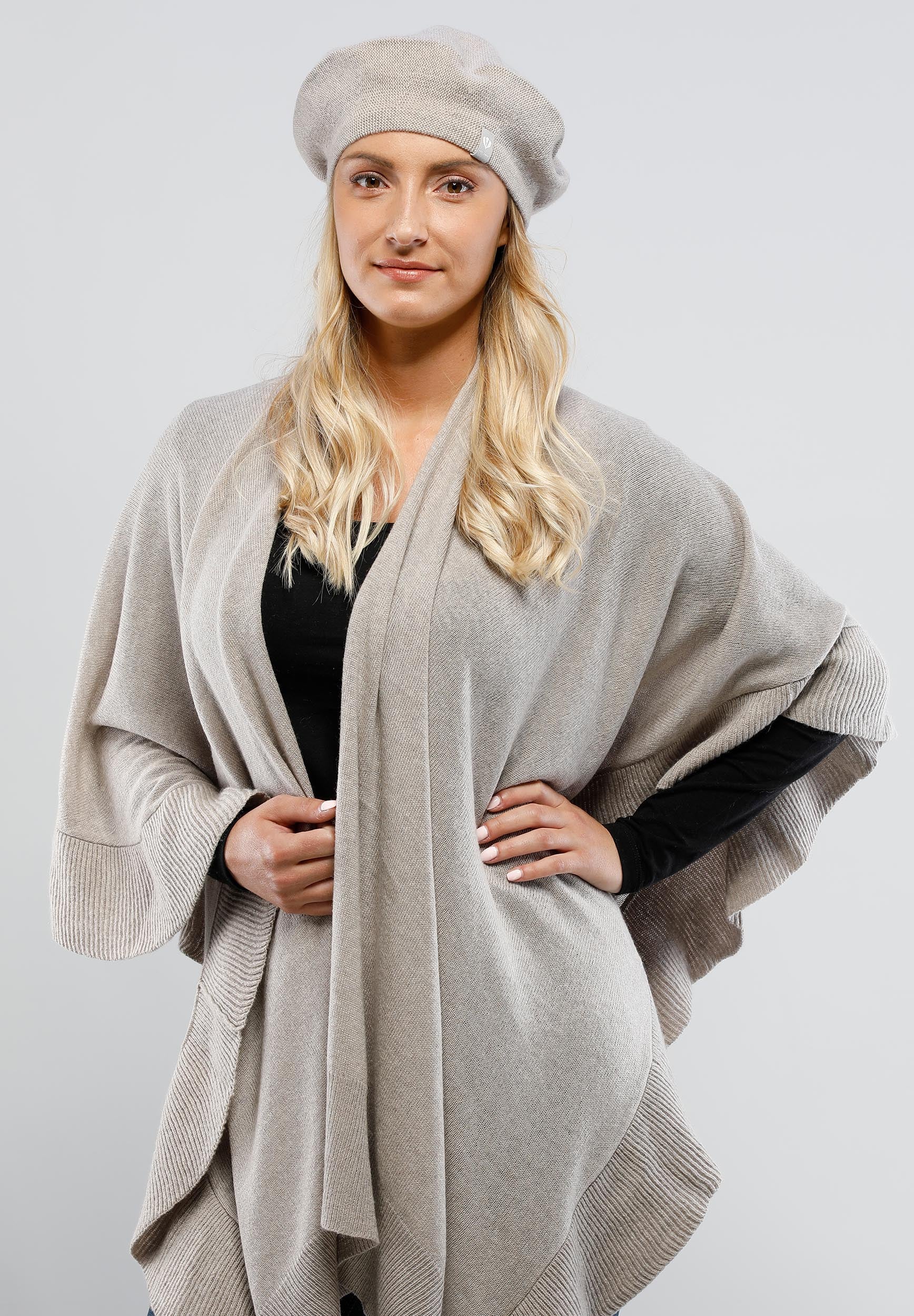 Luxury Cashmere Wool Knit Beret Hat - Soft Winter Beanie for Women & Men - Perfect for Cold Weather, Fashion Outfits & Holiday Gifts