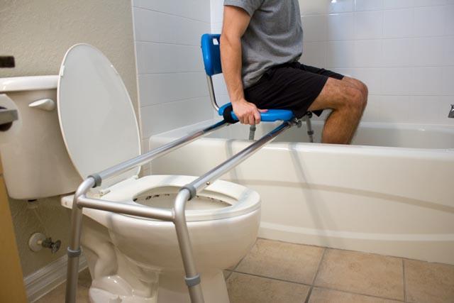 HydroGlyde Extra Long Toilet to Tub Sliding Bench - Mobility Transfer Seat for Elderly & Disabled - Bathroom Safety Aid for Shower & Bathtub Access - Ideal for Physical Therapy & Home Care Use