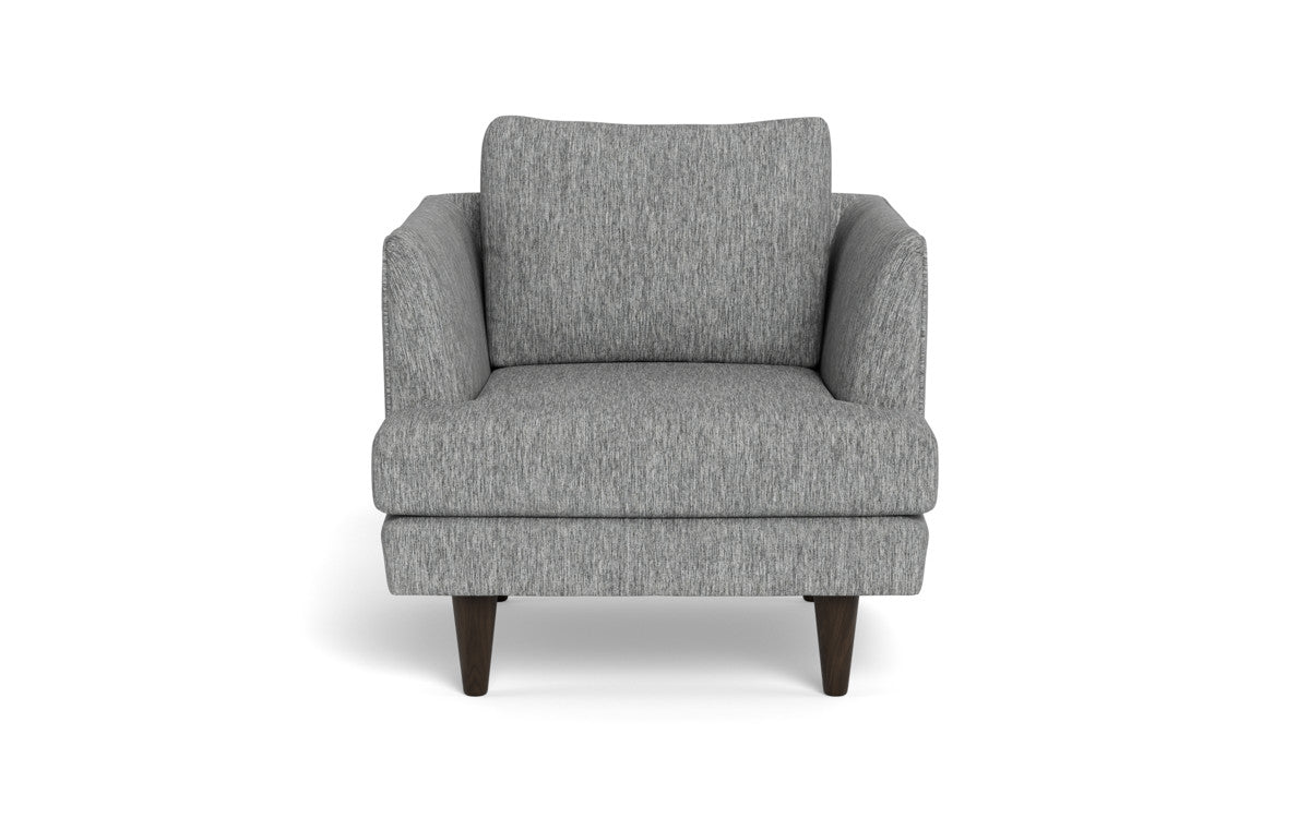 Rainey 35 Armchair - Modern Accent Chair for Living Room, Bedroom & Office - Comfortable Upholstered Lounge Chair with Wooden Legs - Perfect for Reading, Relaxing & Home Decor