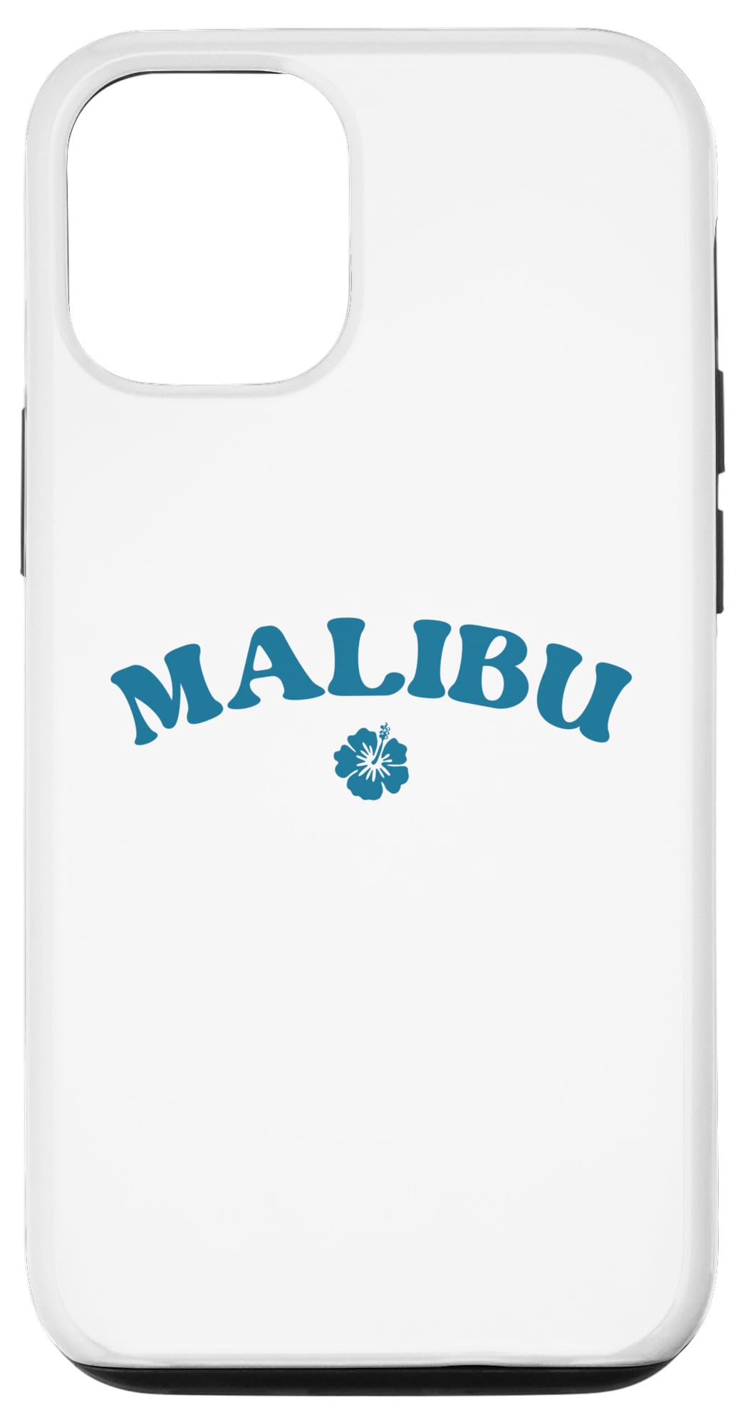 iPhone 12/12 Pro Preppy Malibu Beach Case - Trendy Protective Phone Cover for Summer - Perfect for Beach Vacations, Pool Parties & Outdoor Adventures