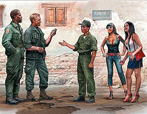 1/35 Scale Vietnam War Era Plastic Model Kits - Master Box Series 5 Bundle (5 Kits) - Perfect for Military History Enthusiasts & Scale Model Collectors