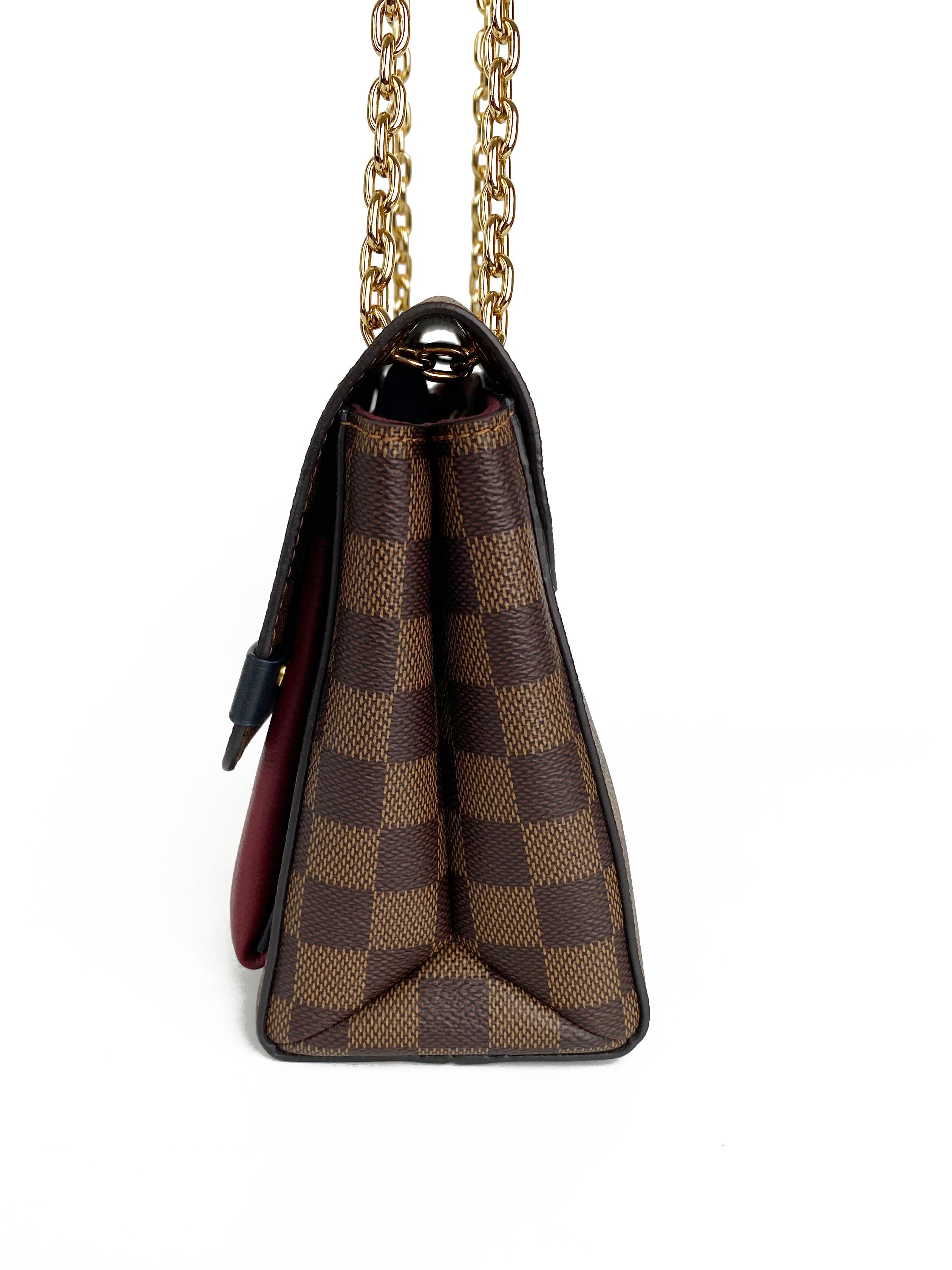 Authentic Louis Vuitton Damier Ebene Vavin PM Crossbody Bag - Luxury Leather Handbag for Women, Perfect for Work, Travel & Evening Events
