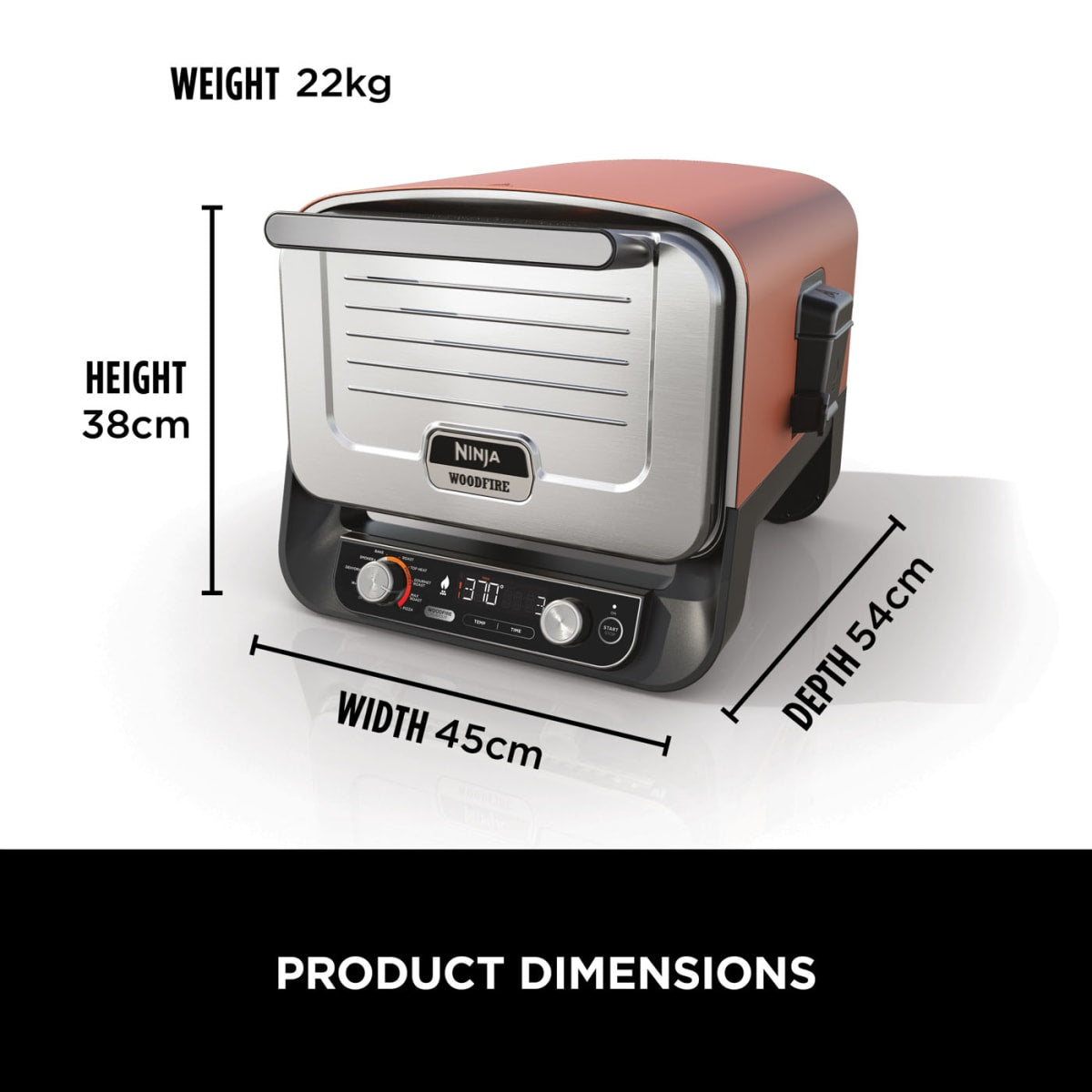 Ninja Woodfire Outdoor Grill & Smoker - Portable BBQ Oven for Backyard, Camping, Tailgating & Outdoor Cooking | Perfect for Grilling, Smoking, Baking & Roasting