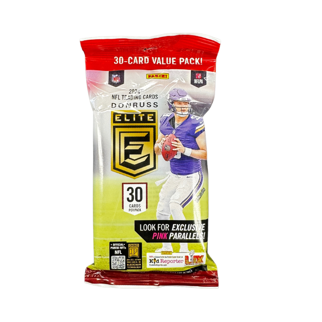 2024 Panini Donruss Elite Football Trading Cards - 30 Card Value Pack for Collectors & Investors | Perfect for Sports Memorabilia Collections & Fantasy Football Fans