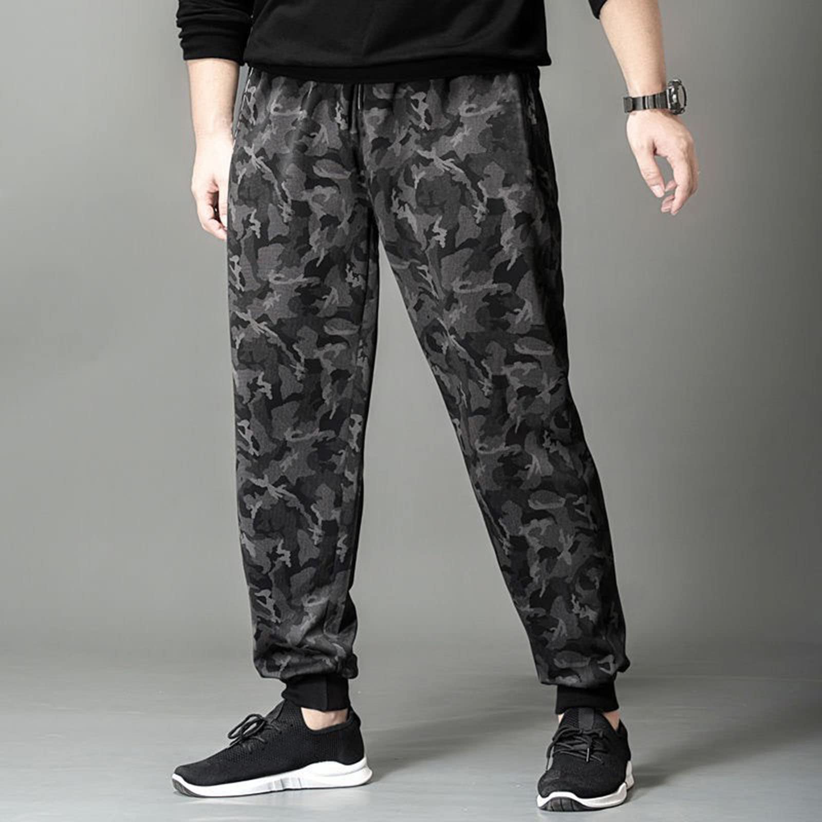 Lykmera Men's Winter Sports Velvet Pants - Thick Loose Fit Fleece-Lined Joggers for Running, Hiking & Casual Wear - Warm Thermal Trousers for Outdoor Activities & Gym Workouts