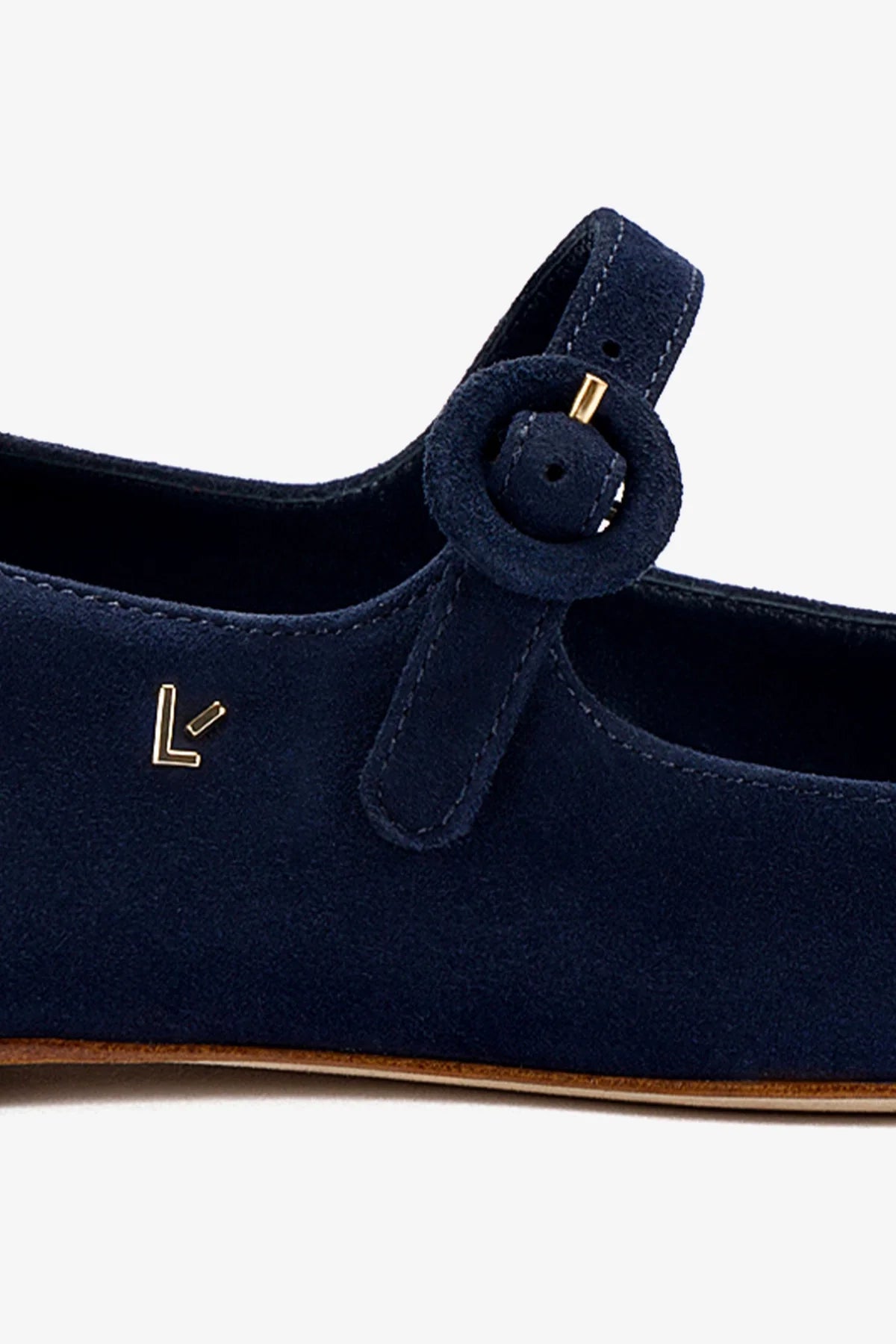 Blair Women's Navy Suede Ballet Flats - Comfortable & Stylish Slip-On Shoes for Work, Travel & Casual Wear