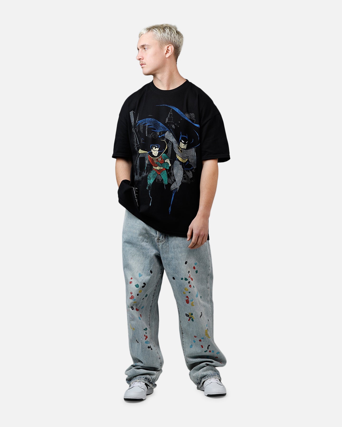 Vintage 1992 Batman And Robin Heavyweight T-Shirt - DC Comics Graphic Tee for Men & Women - Perfect for Cosplay, Comic Con & Casual Wear