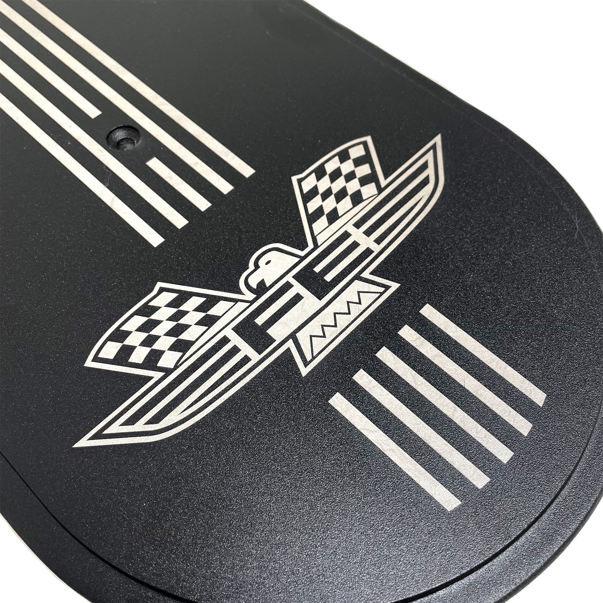 Ansen USA FE American Eagle Logo 15-Inch Oval Air Cleaner Kit in Black - High-Performance Air Filter for Classic Cars & Hot Rods
