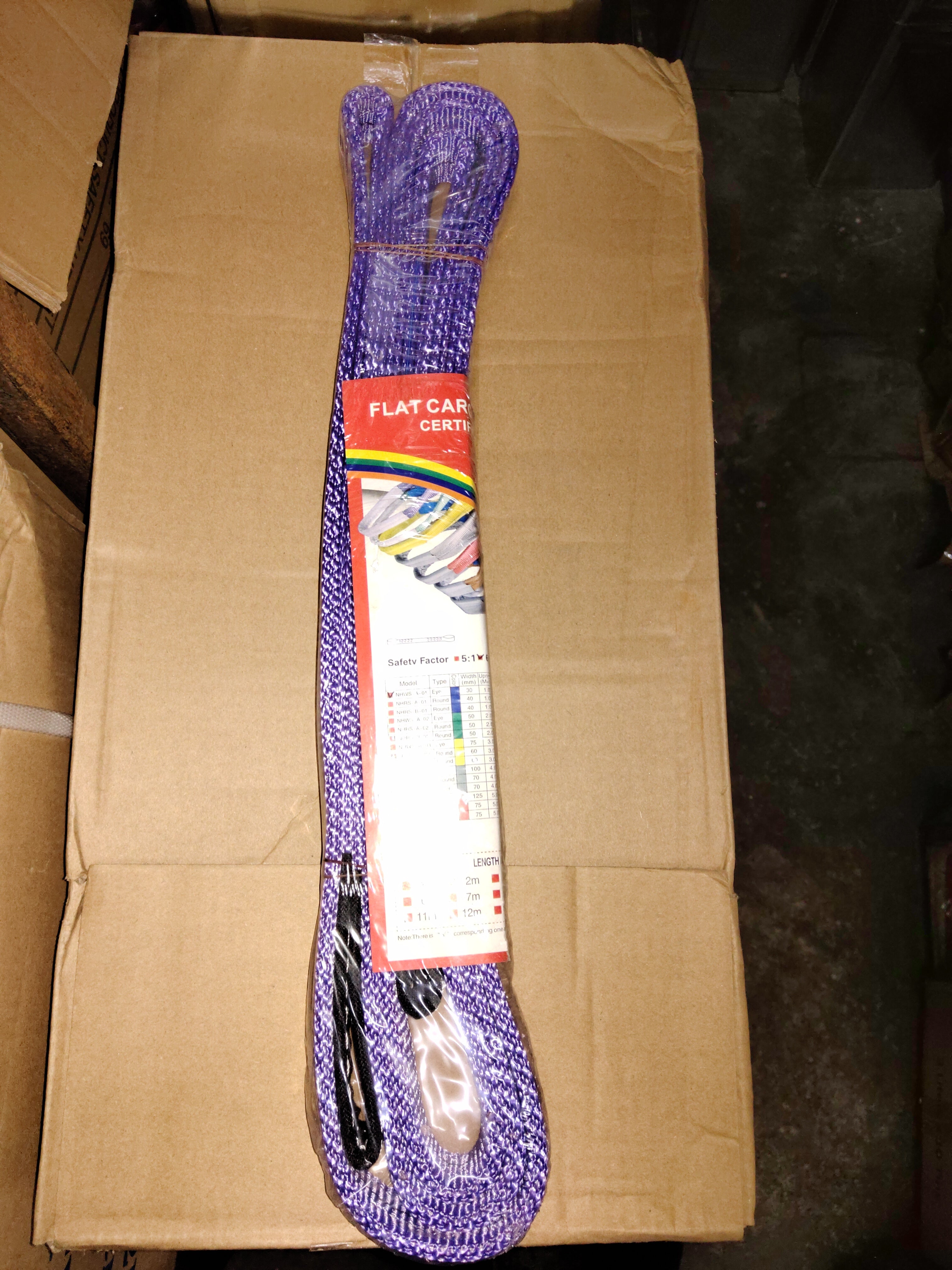 1Ton Heavy Duty Webbing Sling - WS 01 Model | Durable Lifting Straps for Towing, Construction & Warehouse Use