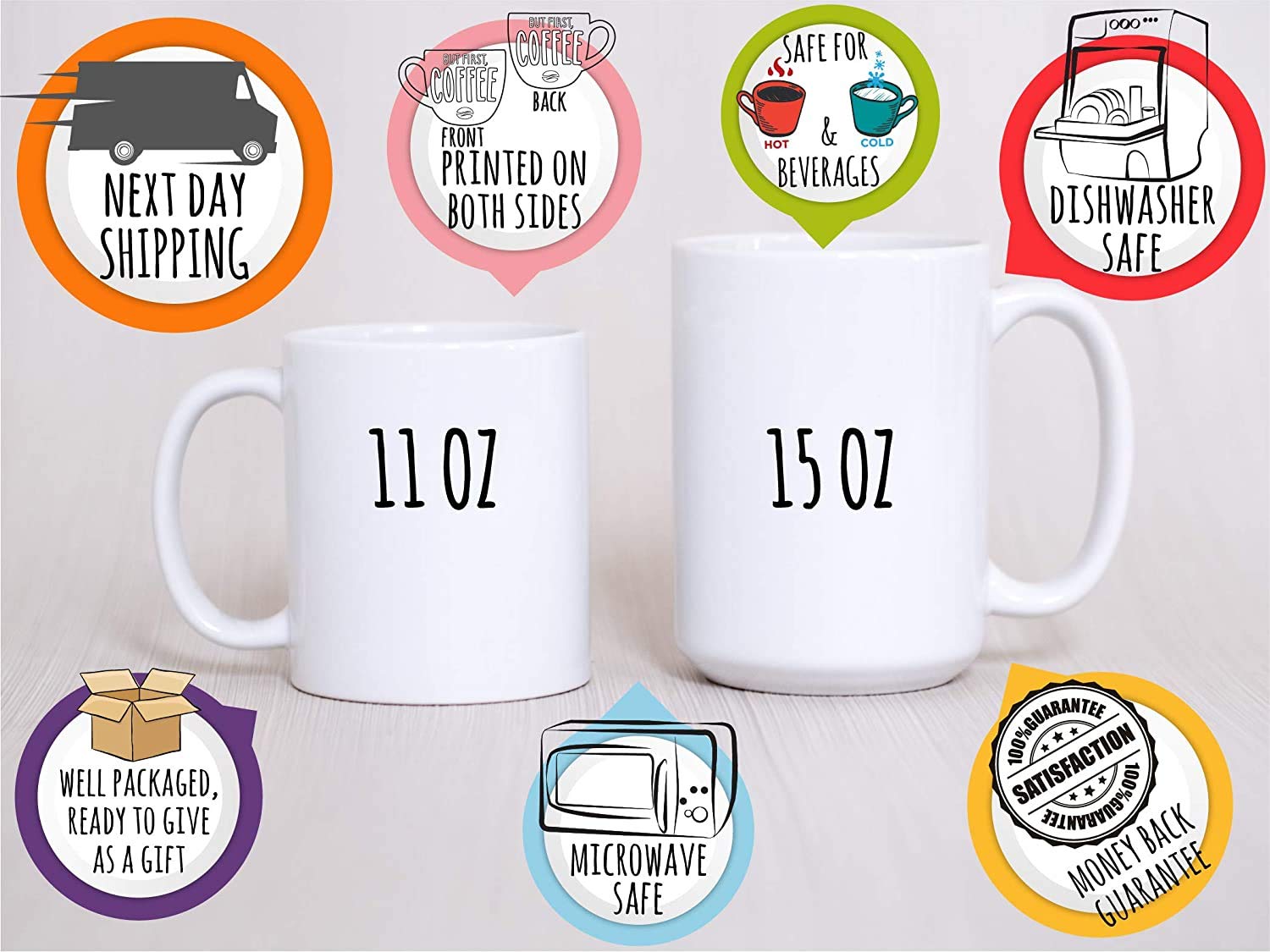 Personalized Elephant Coffee Mug with Name - 11 oz Custom Monogram Ceramic Cup - Unique Birthday & Christmas Gifts for Women & Kids - Perfect for Home, Office & Holiday Gifting